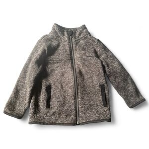 Old Navy Dark Grey Boy Toddler Zip Up Jacket 2T Baby Fall Winter Spring